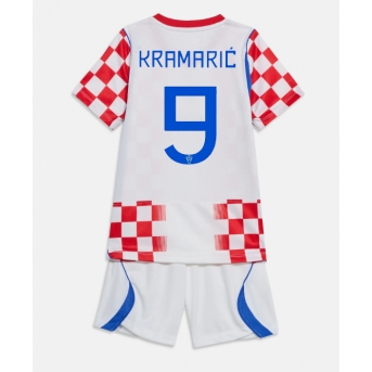 Billige Fotballdrakt Kroatia Andrej Kramaric #9 Replika Hjemmedraktsett Barn VM 2026 Kortermet (med bukser)